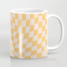 Check I - Yellow Twist — Checkerboard Print Mug
