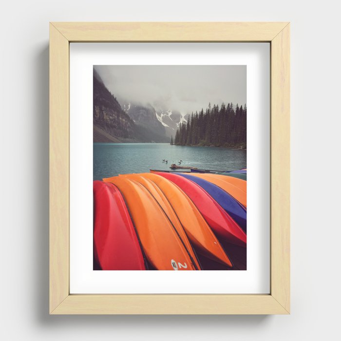 Moraine Lake  Recessed Framed Print