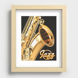 Jazz Sax Recessed Framed Print