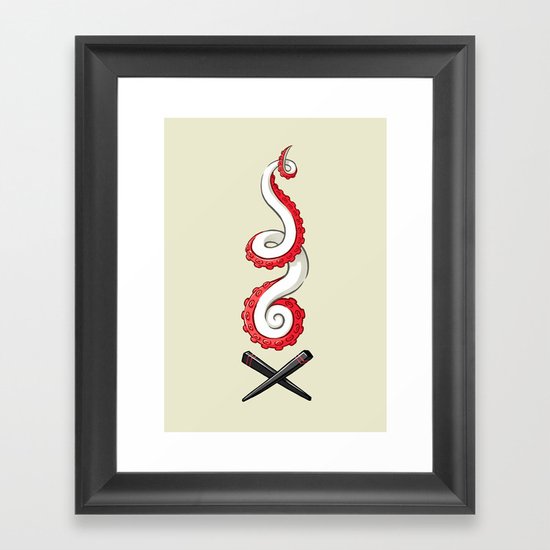 Seafood Framed Art Print