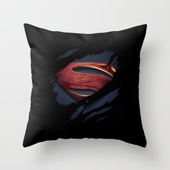 Man of Steel Throw Pillow