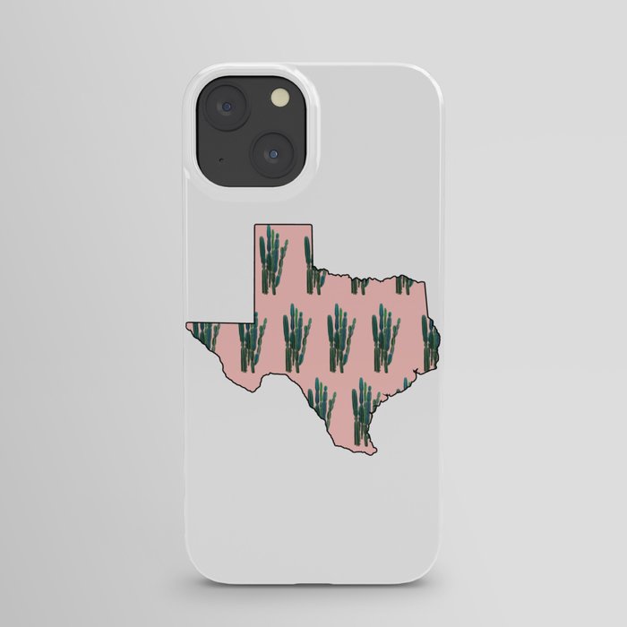 Pink Cactus Texas iPhone Case