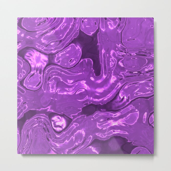 Purple Ocean Metal Print