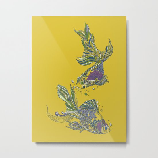 Blooming in Deep Metal Print