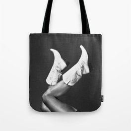 These Boots - Noir / Black & White Tote Bag