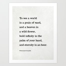William Blake Quote Art Print