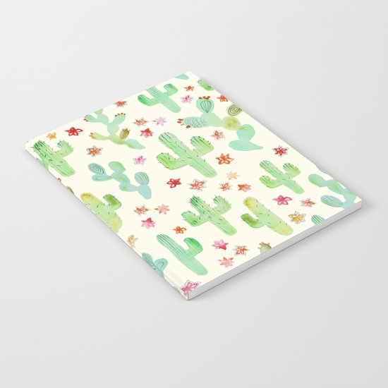 Watercolor Cacti Notebook