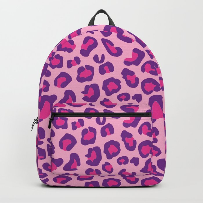 Leopard-Pink+Purple Backpack