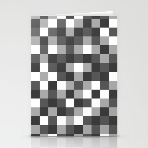 Colour Block Black and White Stationery Cards