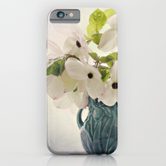 dogwoods in vintage vase iPhone & iPod Case