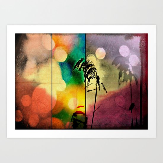 Rainbow Grass Diamond Art Print