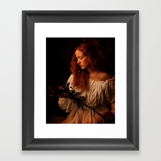 A peasant woman Framed Art Print