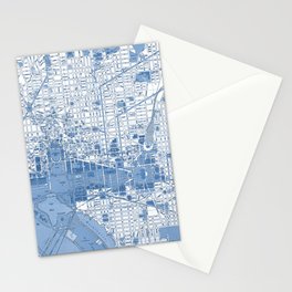 Washington DC Map Stationery Cards
