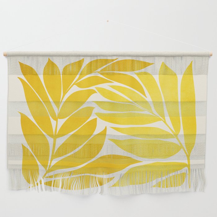 Mid Mod Vines in Yellow Wall Hanging