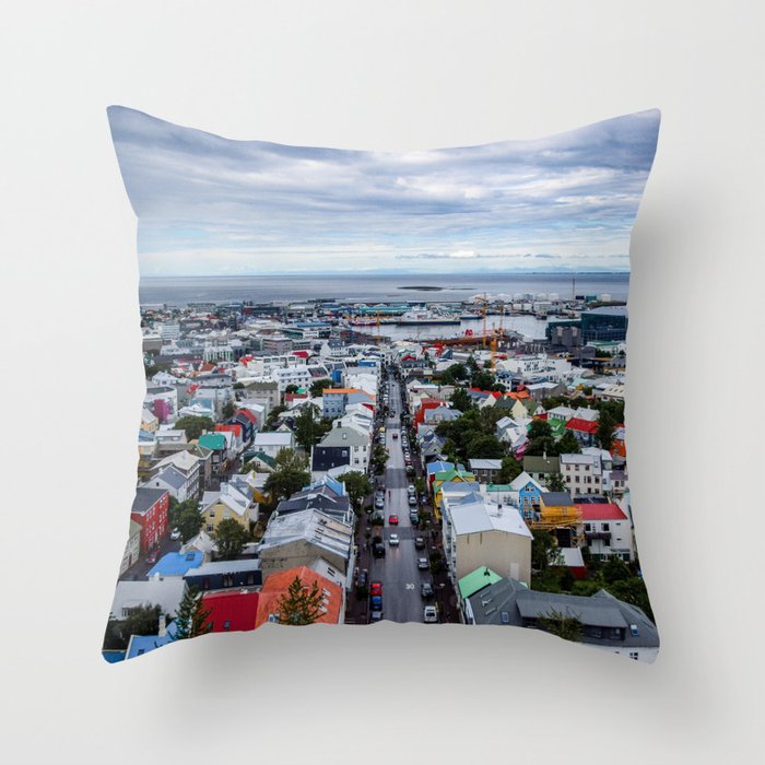 Colors of Ice Throw Pillow