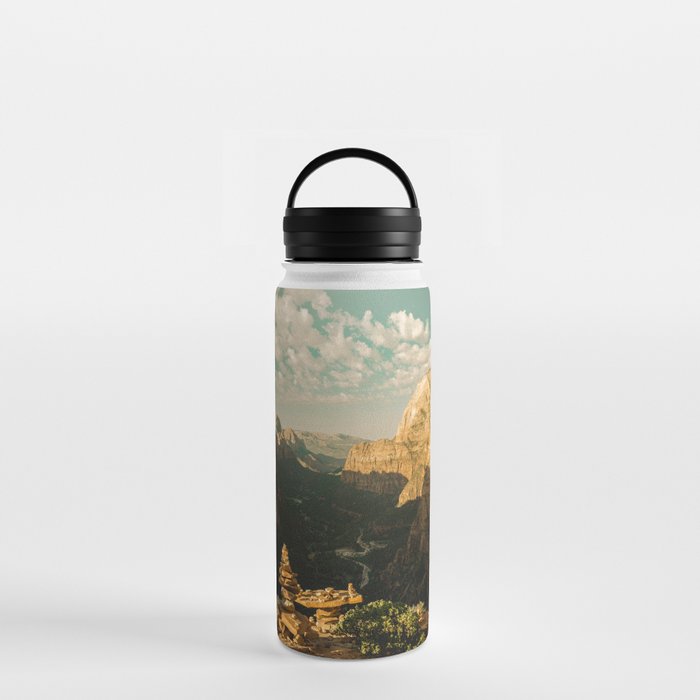 Zion Mornings - National Parks Nature Photography Water Bottle