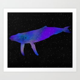 Humpback Whale Art Print | Adobedraw, Space, Ipad, Whalesinspace, Humpbackwhale, Ipencil, Pro, Whale, Galaxy, Digital 