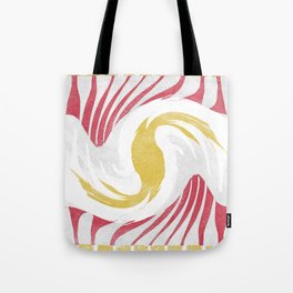 Zebra Swirl Tote Bag