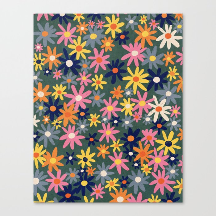 Vintage flowers Canvas Print