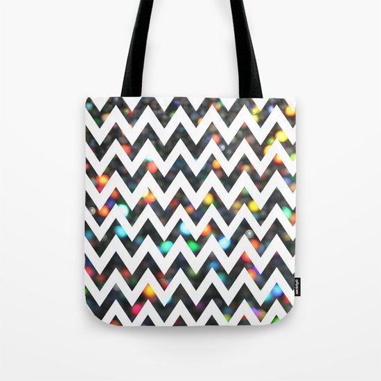 Chevron Sparkles Tote Bag