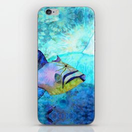 Colorful Tropical Fish Art - Sea Queen iPhone Skin