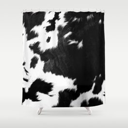 Rustic Cowhide Shower Curtain