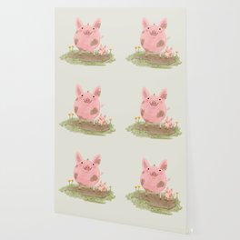 Piggies Wallpaper For Any Decor Style Society6