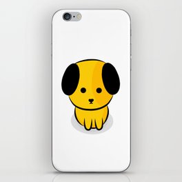 Hugo the puppy thinking of you iPhone Skin