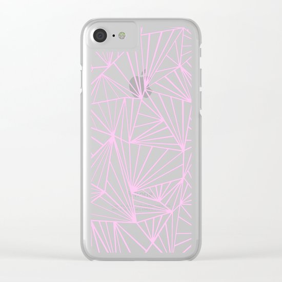 Ab Fan Pink Clear iPhone Case