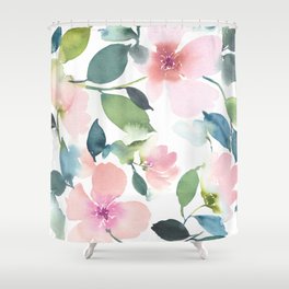Soft florals Shower Curtain