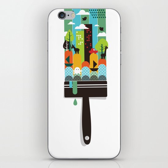 Paint your world iPhone & iPod Skin