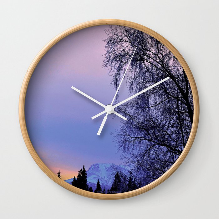 Chugach Mts Serenity Sunrise - I Wall Clock