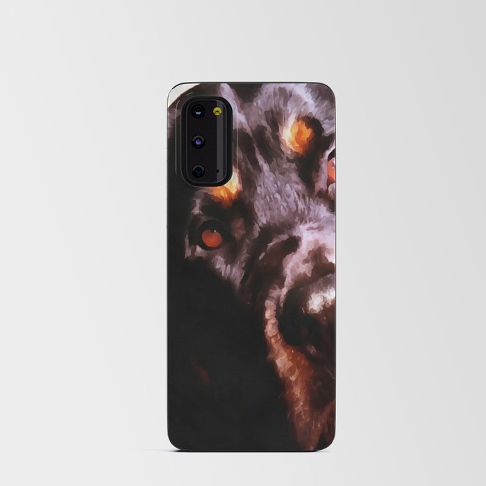 Rottweiler Dog Artistic Pet Portait Android Card Case