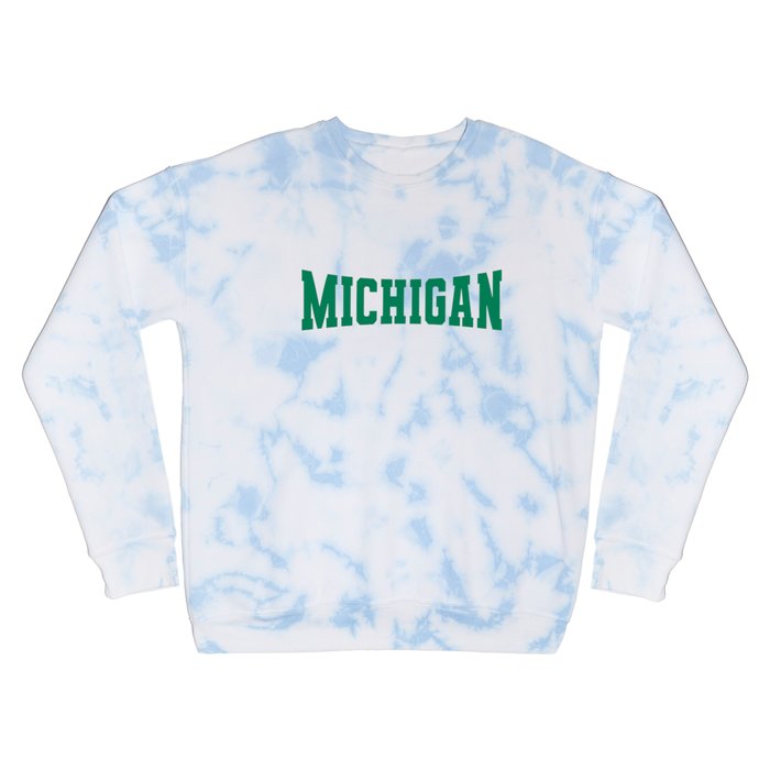 Michigan - Green Crewneck Sweatshirt