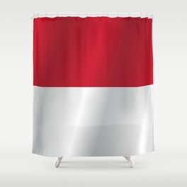 Flag of Indonesia Shower Curtain
