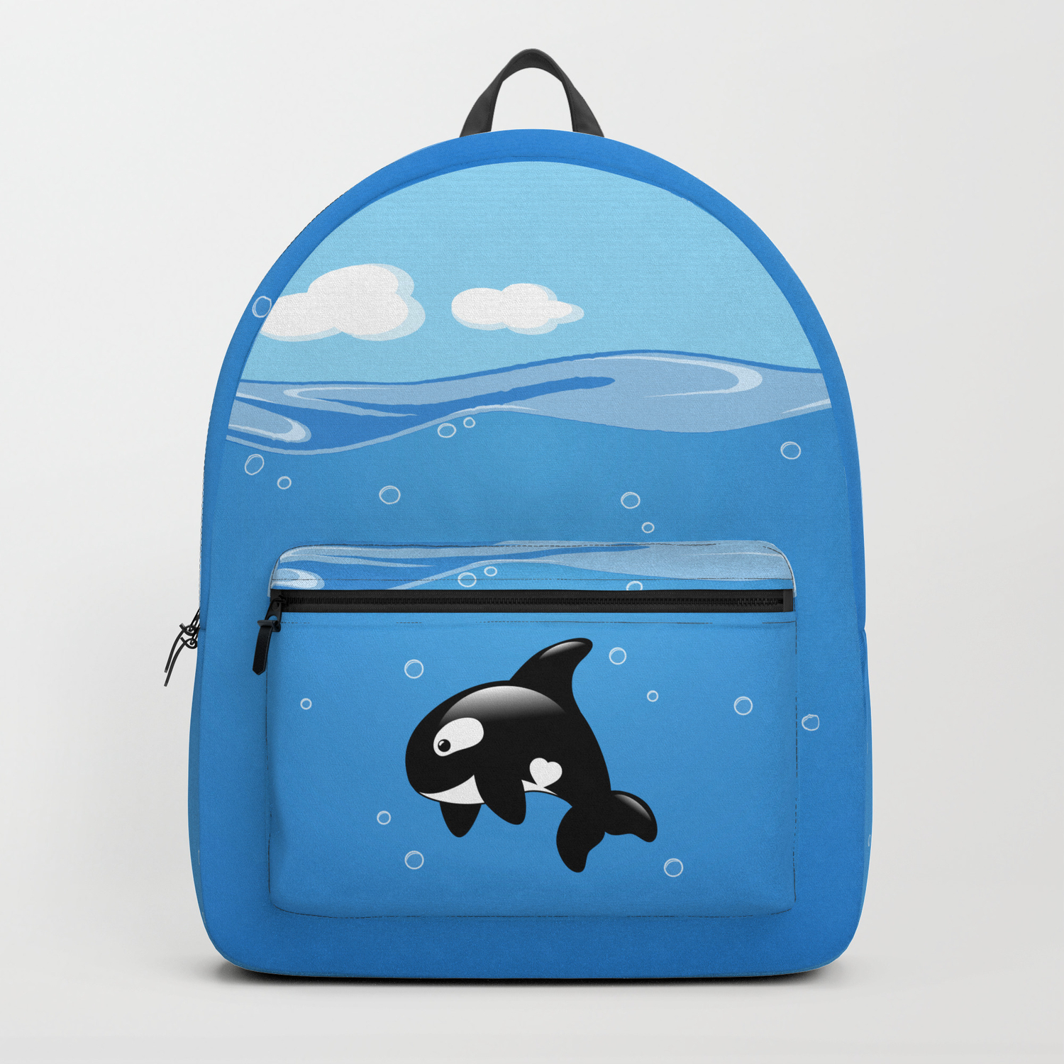 Orca whale backpack
