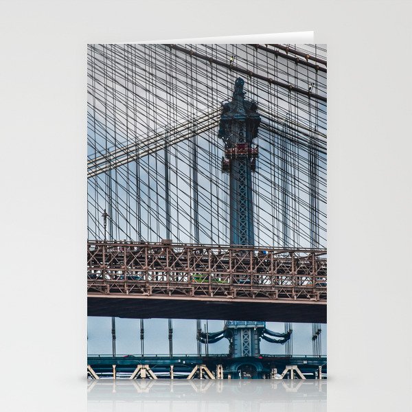 Brooklyn Bridge From Below Stationery Cards