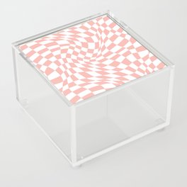 Twist checkers - Retro Pink Acrylic Box