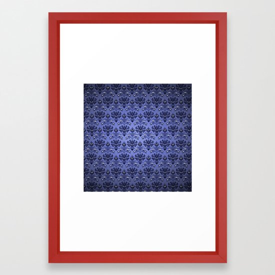 Beauty Haunted Mansion Wallpaper Stretching Room Framed Art Print By Threeboys Society6