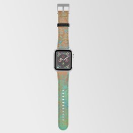 Vintage Teal and Copper Rust Apple Watch Band