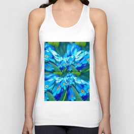 Forget Me Not pattern Unisex Tank Top