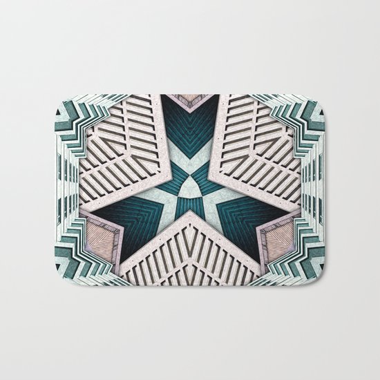 City Buildings Abstract 4 Bath Mat