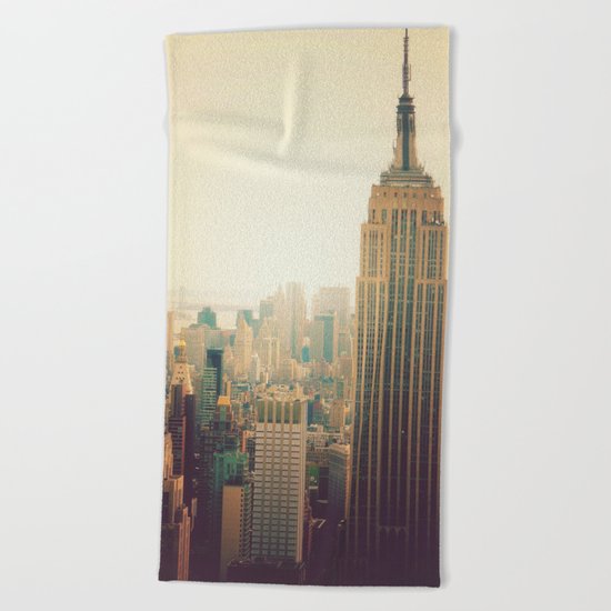 New York City - Empire State Building Beach Towel