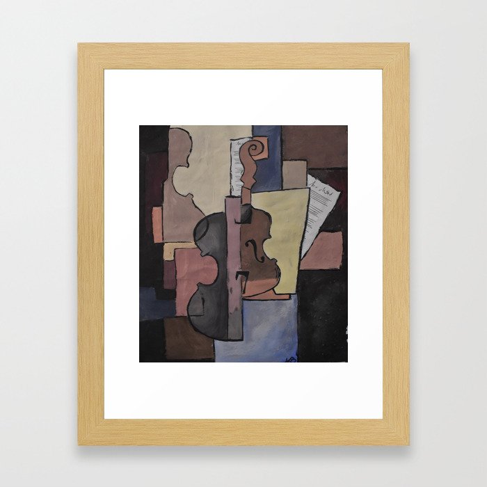 Layers of strings Framed Art Print