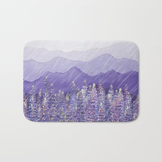 Purple Rain Bath Mat