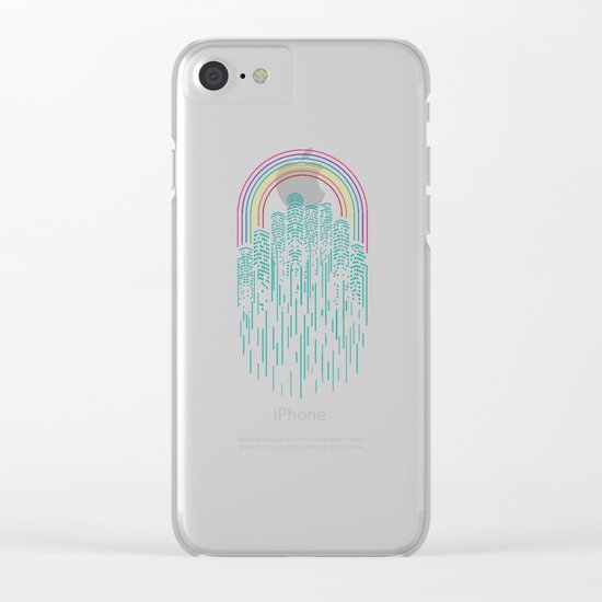 Neon City Clear iPhone Case