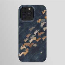 The moon, Venus and shooting star iPhone Case