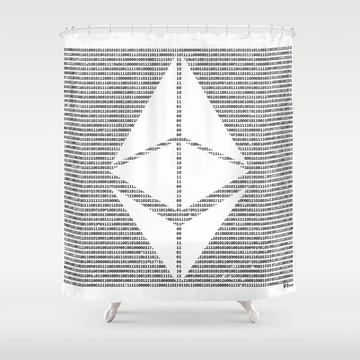 Binary Ethereum Shower Curtain