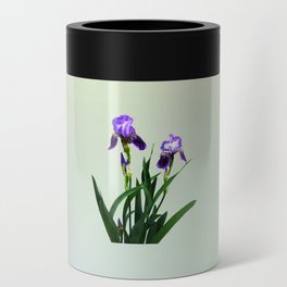 Two Purple Irises Can Cooler