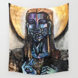 He stands at the door and knocks. Wall Tapestry